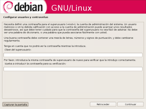 Asignamos la contraseña del usuario root