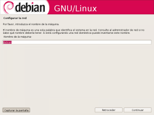 Configuración del Host Nombre de la máquina