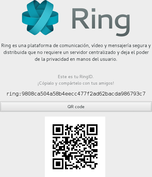 RingID y código QR